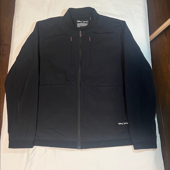 Figs Disney Jacket Black Healthcare Work Wear FIGS Small - Picture 1 of 7